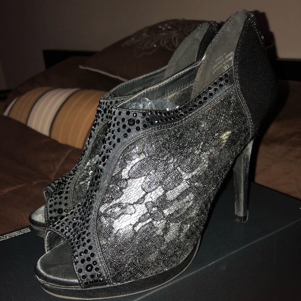 Black Lace Sequence shoes